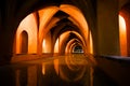 Royal Alcazar of Sevilla, Spain The Baths of Lady Maria de Padilla are rainwater tanks beneath the Patio del Crucero