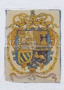 Royal Alcazars of Seville. Coat of arms glazed tiled