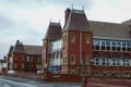 Royal Alexandra Hospital of Rhyl seen closed on Christmas Day Royalty Free Stock Photo