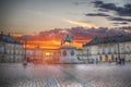 Royal Amalienborg Palace in Copenhagen Royalty Free Stock Photo