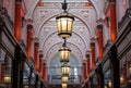 Royal Arcade in Bond Street, Mayfair UK: beautifully restored Victorian shopping arcade with luxury shops. Royalty Free Stock Photo