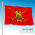 Royal Army official flag, United Kingdom Royalty Free Stock Photo