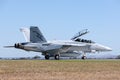 Royal Australian Air Force RAAF Boeing F/A-18F Super Hornet multirole fighter aircraft A44-216 based at RAAF Amberley Royalty Free Stock Photo