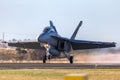 Royal Australian Air Force RAAF Boeing F/A-18F Super Hornet multirole fighter aircraft A44-203 based at RAAF Amberley Royalty Free Stock Photo