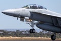 Royal Australian Air Force RAAF Boeing F/A-18F Super Hornet multirole fighter aircraft A44-216 based at RAAF Amberley Royalty Free Stock Photo