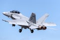 Royal Australian Air Force RAAF Boeing F/A-18F Super Hornet multirole fighter aircraft A44-216 based at RAAF Amberley Royalty Free Stock Photo