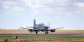 Royal Australian Air Force RAAF Pilatus PC-9A Forward Air Control FAC aircraft A23-020 from 4 Squadron based at RAAF Williamto Royalty Free Stock Photo