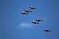 Royal Australian Air Force (RAAF) Roulettes formation aerobatic display Royalty Free Stock Photo