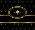 Royal background with golden frame