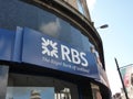 The Royal Bank of Scotland - RBS logo Royalty Free Stock Photo