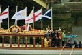 The Royal Barge heads heads off