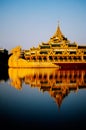 Royal barge- Rangoon, Myanmar (Burma) Royalty Free Stock Photo