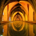 Royal baths at the Alcazar of Sevilla, Spain Royalty Free Stock Photo