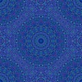 Royal blue bohemian oriental floral mandala pattern background design