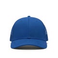 Royal blue mesh cap with curved brim Royalty Free Stock Photo