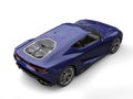 Royal blue modern sports car