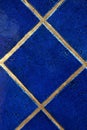 Royal blue tiles