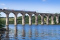 The Royal Border Bridge at Berwick-upon-Tweed, Northumberland Royalty Free Stock Photo