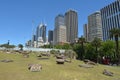 The Royal Botanic Garden with Sydney central business district N