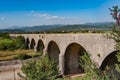 Royal bridge Carev most over the Zeta in Montenegro Royalty Free Stock Photo