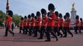 Royal British Guard marching toward the ceremony Royalty Free Stock Photo