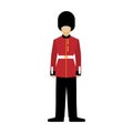 Royal british guardsman. Soldier of the royal guard. Grenadier