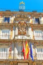 Royal building in the Plaza Mayor in Madrid Royalty Free Stock Photo