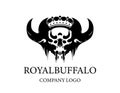 Royal Bull buffalo vintage logo icon design inspiration, vector