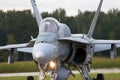 RCAF CF-18 Hornet arrival at Airshow London.