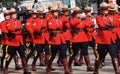 Royal Canadian Mounted Police In KDays Parade Royalty Free Stock Photo