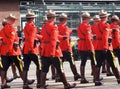 Royal Canadian Mounted Police In KDays Parade Royalty Free Stock Photo