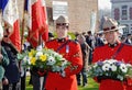 Royal Canadian Mounted Police Laying Wreaths Royalty Free Stock Photo