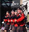 Royal Canadian Mounted Police Pipe Band Royalty Free Stock Photo