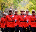 Mounties Marching In Alberta Police And Peace Officers Memorial Day Royalty Free Stock Photo