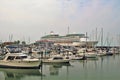 Astoria, Oregon, 9/16/2018, Royal Caribbean`s Explorer of the Seas cruise ship docked in Astoria Royalty Free Stock Photo