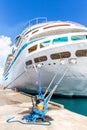 Royal Caribbean`s ship, Majesty of the Seas in the Port of the Bahamas Royalty Free Stock Photo