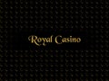 Royal casino pattern on black background