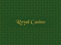 Royal casino pattern on green background
