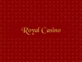Royal casino pattern on red background