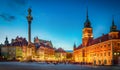 Royal Castle, ancient townhouses and Sigismund`s Column