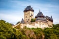 Royal Castle Karlstejn. Central Bohemia, Karlstejn village, Czech Republic Royalty Free Stock Photo