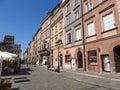 Royal castle, old townhouses in the old town of Warsaw, Poland. Day view Royalty Free Stock Photo