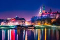 Royal castle of the Polish kings on the Wawel hill Royalty Free Stock Photo