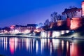 Royal castle of the Polish kings on the Wawel hill Royalty Free Stock Photo