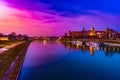 Royal castle of the Polish kings on the Wawel hill Royalty Free Stock Photo