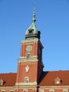 Royal Castle in Warsaw Poland a clock tower Royalty Free Stock Photo