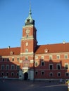 Royal Castle in Warsaw Poland a clock tower Royalty Free Stock Photo