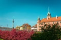 Royal Castle in Warsaw. View from Mariensztat