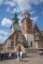 Royal Castle Wawel cathedral in Krakow, Poland Royalty Free Stock Photo