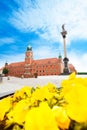 Royal castle and Zamkowy square Royalty Free Stock Photo